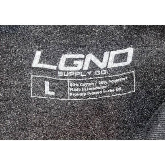 LGND Supply Co. "Make Money Not Friends" Pullover Hoodie‎ Men's Large Black RARE - Picture 5 of 11